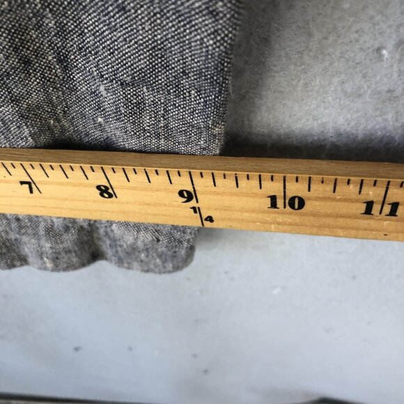 Dana Buchman Pantsuit Womens 6 Gray Linen Button Blazer Straight Leg Career - Picture 7 of 16